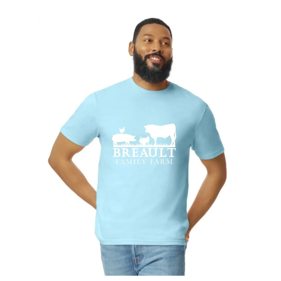 Breault Family Farm Adult T-Shirt Full Front