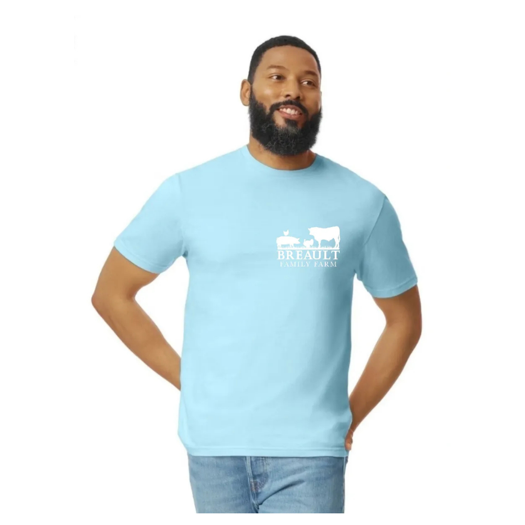 Breault Family Farm Adult T-Shirt Pocket Logo