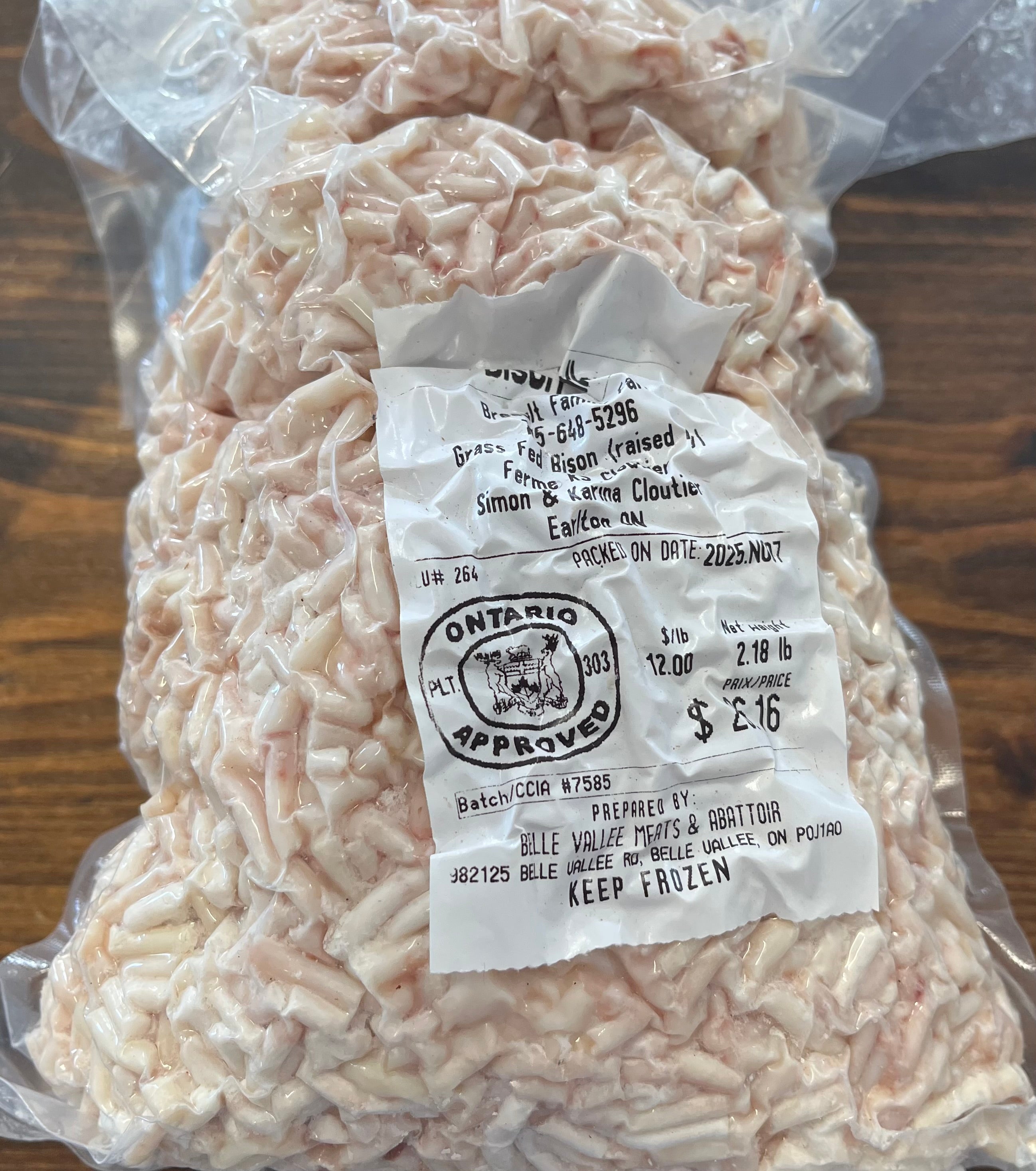 Bison Suet (unrendered tallow)