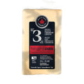 Block of cheddar cheese with a Maple Dale Cheese Co. label on a white background