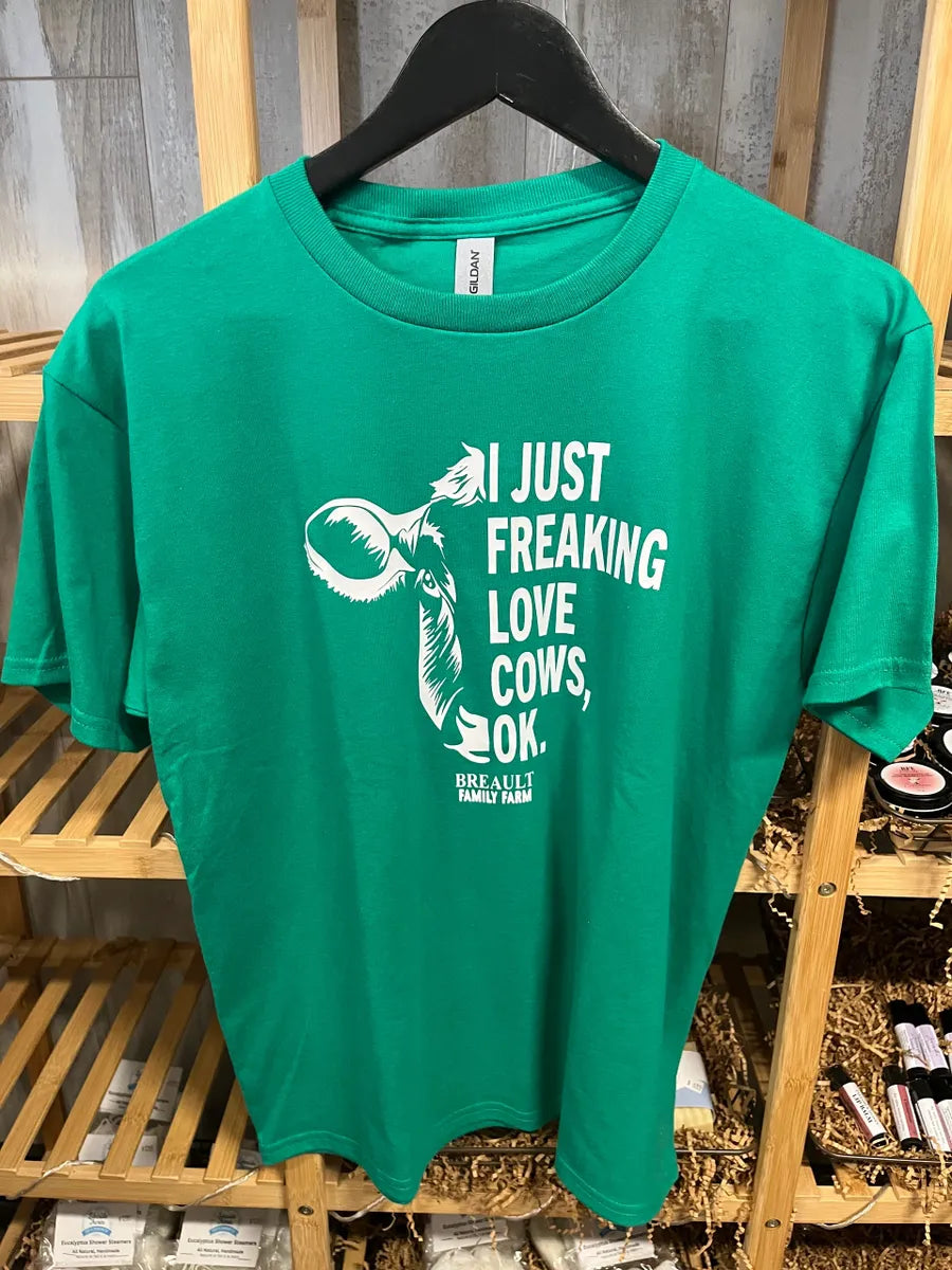 "I Just Freaking Love Chickens/Cows" Kids T-Shirt