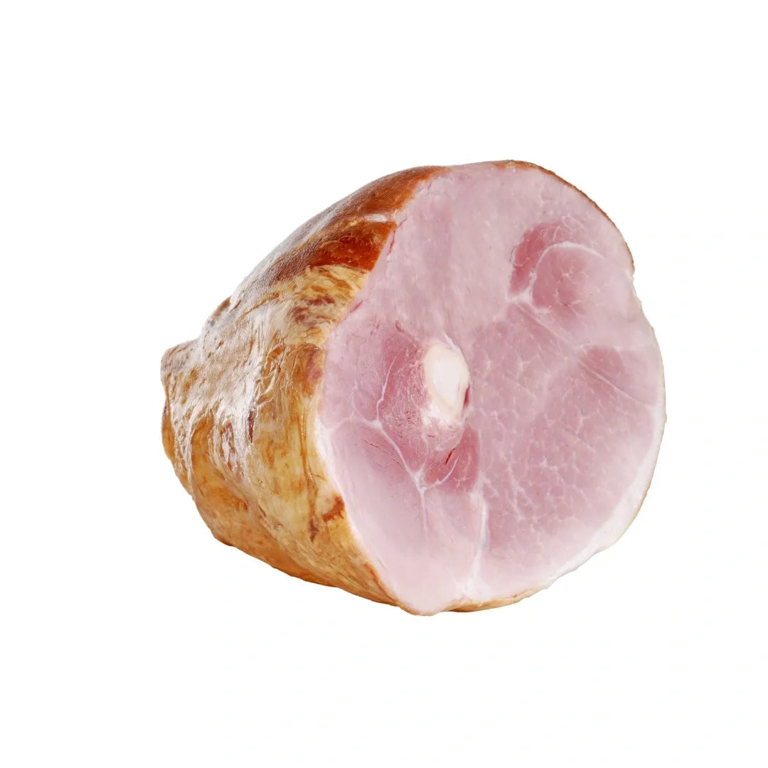 Ham on a white background