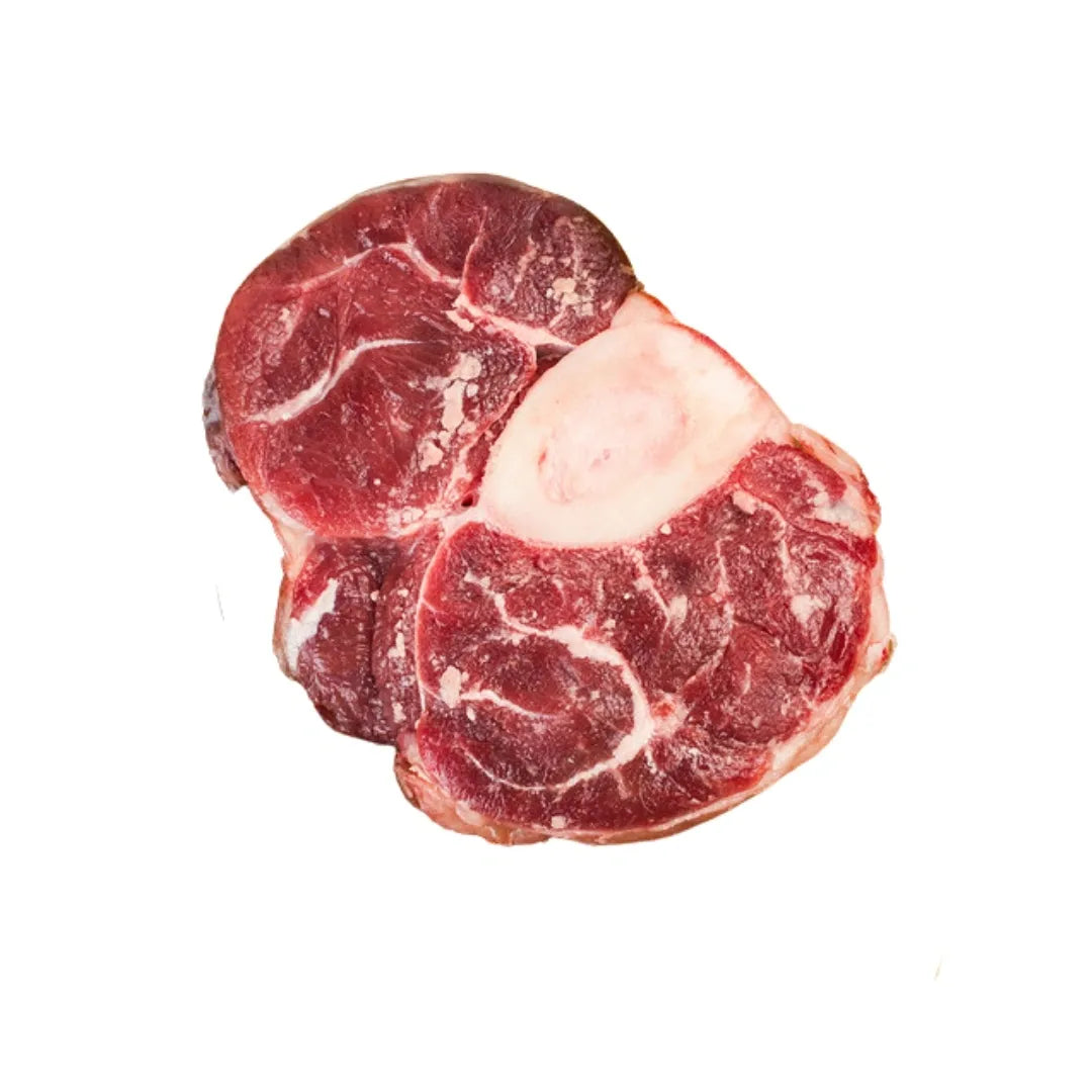 Bison shank on a white background